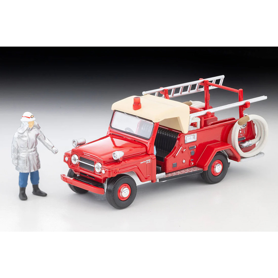 Vintage Collectibles - オリジナルトミーテックトミカ限定ヴィンテージ LV-31c 日産パトロールポンプ消防車 1/64 ダイキャストモデルカー フィギュア付き