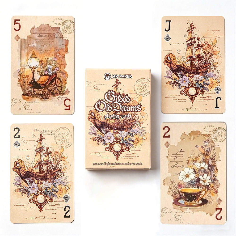 55枚入り ヴィンテージ風プレイングカード (57*88mm - Vintage Collectible Board Games のレビューと価格