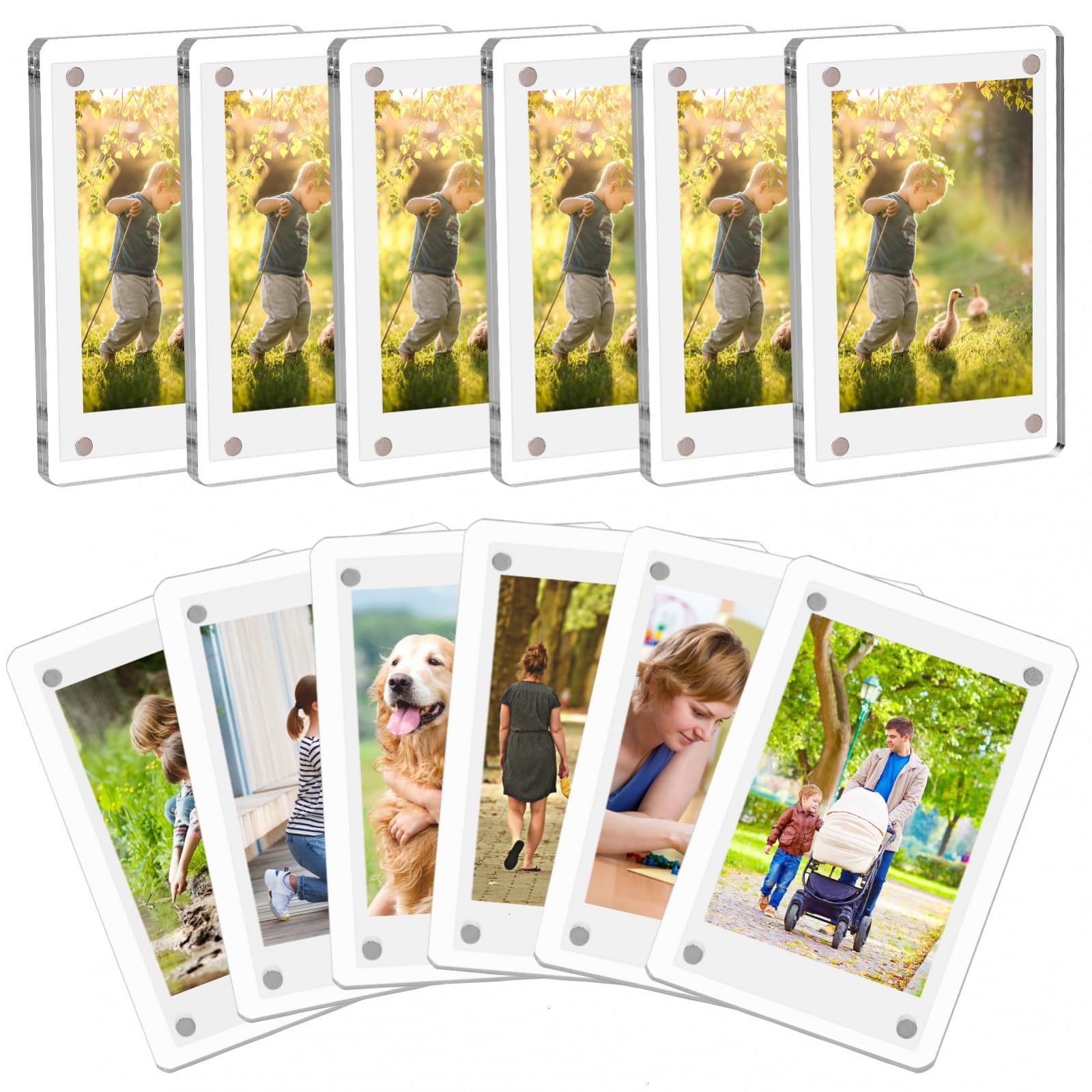 1-10枚パック 3インチ アクリル製 冷蔵庫用マグネット式 - Instant Film Pack のレビューと価格