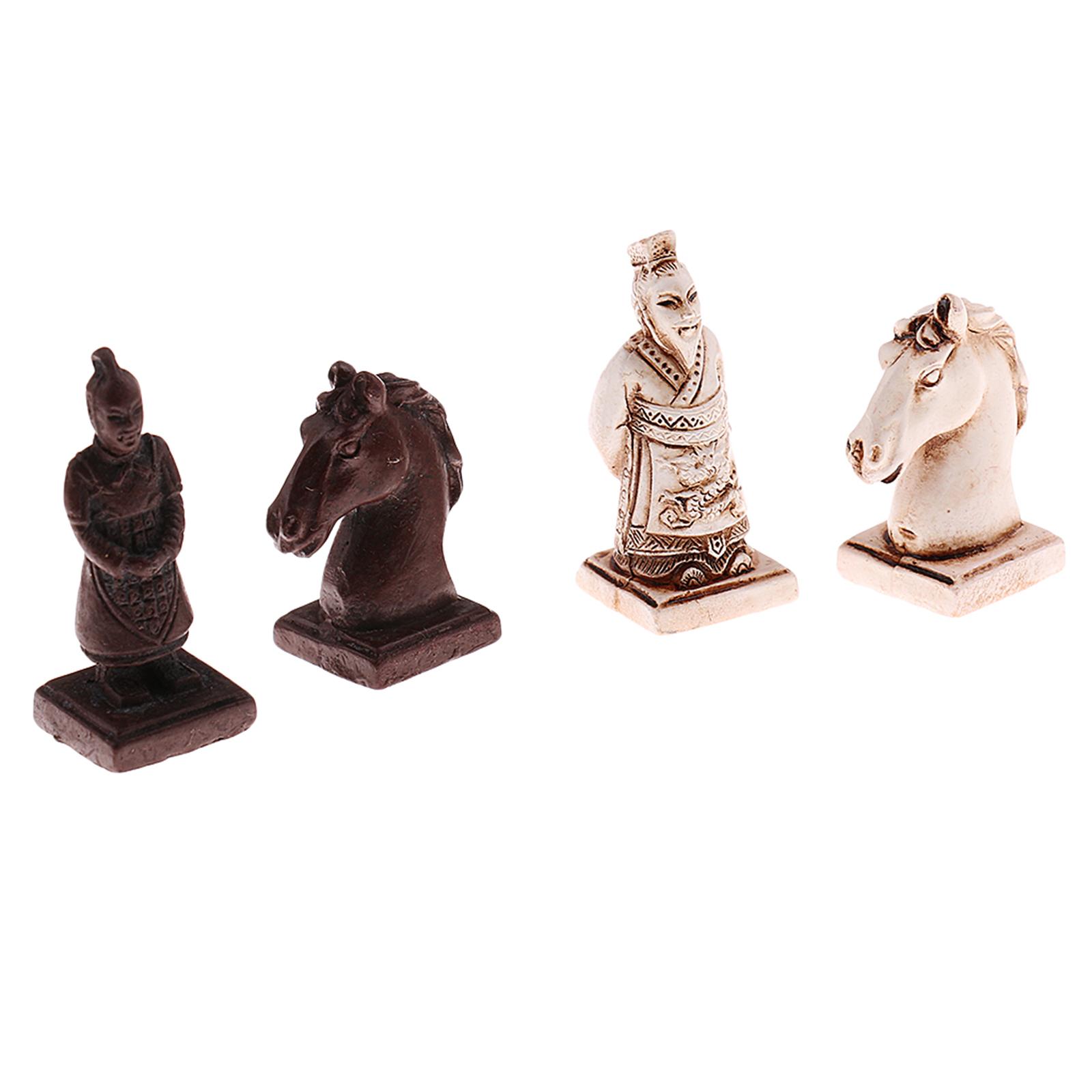 折りたたみ式チェスボードゲーム樹脂製中国チェスセットヴィンテ - Vintage Collectible Board Games のレビューと価格