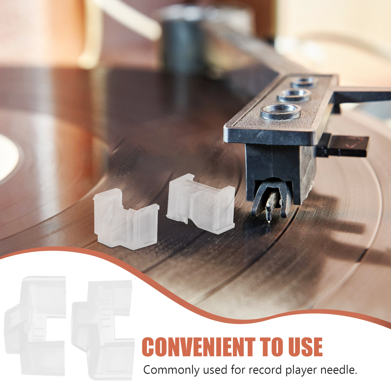 レコードプレーヤー用ターンテーブル・スタイラス保護カバー2個 - Record Player Needle のレビューと価格